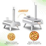 Portable 16-Inch Wood Pellet Pizza Oven