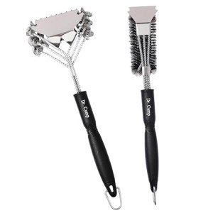 Dr. Camp Stainless Steel BBQ Grill Brush Set