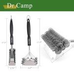 Dr. Camp Stainless Steel BBQ Grill Brush Set
