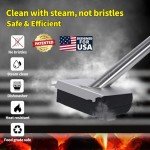 Bristle-Free Grill Brush with Replaceable Scraper Head
