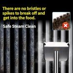 Bristle-Free Grill Brush with Replaceable Scraper Head
