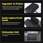 Bristle-Free Grill Brush with Replaceable Scraper Head