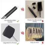 Bristle-Free Grill Brush with Replaceable Scraper Head
