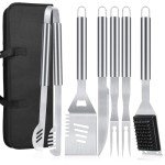 16-Inch Stainless Steel BBQ Tool Set