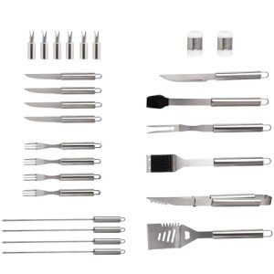 Dr. Camp 26-Piece Stainless Steel BBQ Grill Set