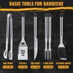16-Inch Stainless Steel BBQ Tool Set
