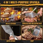 16-Inch Stainless Steel BBQ Tool Set