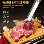16-Inch Stainless Steel BBQ Tool Set