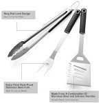 Stainless Steel BBQ Griddle Accessories Kit (3PCS)