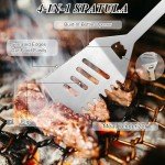 Stainless Steel BBQ Griddle Accessories Kit (3PCS)