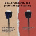 3-Piece Nylon Grill Brush Cleaning Set