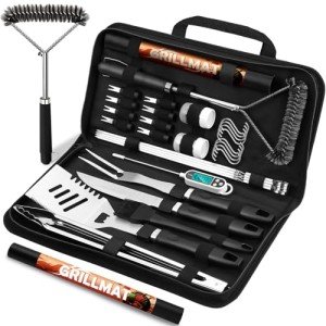 31-Piece Stainless Steel BBQ Grill Tool Set