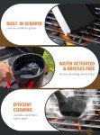 Bristle-Free Grill Brush with 5 Replacement Heads