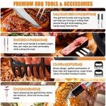 38-Piece Stainless Steel BBQ Grill Tools Set