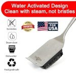 XUDAKAIXIN Bristle-Free Grill Brush with Replacement Head