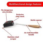 XUDAKAIXIN Bristle-Free Grill Brush with Replacement Head