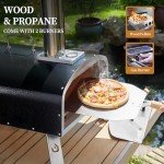 PIZZELLO 16" Outdoor Propane & Wood Pizza Oven