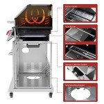 Royal Gourmet 5-Burner Propane Gas Grill with Side Burner