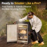 EAST OAK 30-Inch Outdoor Electric Smoker with Racks