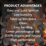 Oak & Applewood Charcoal Briquettes for BBQ