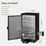 EAST OAK 30-Inch Outdoor Electric Smoker with Racks