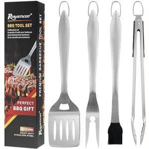 4pc Heavy Duty BBQ Grill Accessories Set