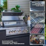 Fusion Flame Outdoor Kitchen with 5-Burner Grill