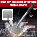Bristle-Free Steam Grill Brush with Replaceable Head