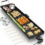 HAPPYGRILL Nonstick Electric Griddle for BBQ Fun