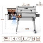 KingChii Portable Electric Wood Pellet Grill & Smoker