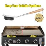 Heavy-Duty 18” Steel Grill Brush with Wooden Handle
