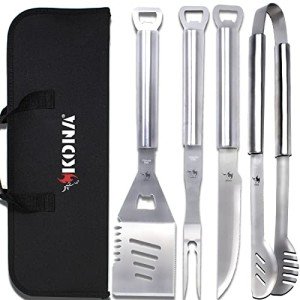 KONA 18" BBQ Grill Tools Set with Case