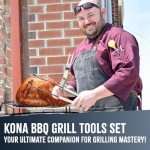 KONA 18" BBQ Grill Tools Set with Case