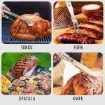 KONA 18" BBQ Grill Tools Set with Case