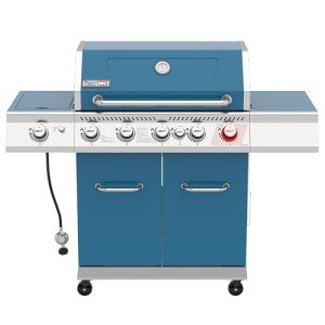 Royal Gourmet 5-Burner Propane Gas Grill, Blue