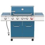 Royal Gourmet 5-Burner Propane Gas Grill, Blue
