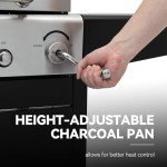 Royal Gourmet 2-Burner Gas and Charcoal Grill