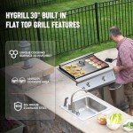 Hygrill 30-Inch Stainless Steel Outdoor Gas Griddle