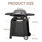 Portable Propane Gas Grill for Camping and Patio