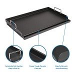 25" Pre-Seasoned Cast Iron Griddle for Grills