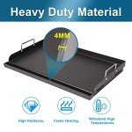 25" Pre-Seasoned Cast Iron Griddle for Grills
