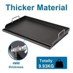 25" Pre-Seasoned Cast Iron Griddle for Grills