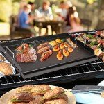 25" Pre-Seasoned Cast Iron Griddle for Grills