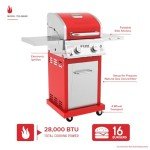 Nexgrill Deluxe 2-Burner Gas Grill with Side Table