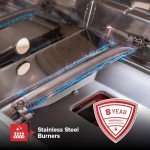 Nexgrill Deluxe 2-Burner Gas Grill with Side Table