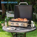 Green Party 22” Portable Tabletop Griddle with Hood