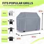 55-Inch Waterproof BBQ Grill Cover - NEXCOVER