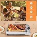 1800W Smokeless Indoor Outdoor Electric BBQ Grill
