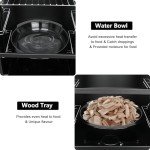 Vertical Propane Smoker with Temperature Control and Cover