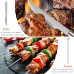 Stainless Steel BBQ Grill Tools Set with Storage